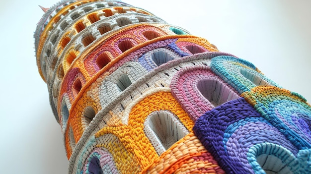 Fragment haftu w zbliżeniu